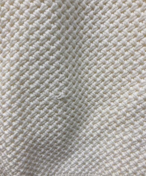 MORABITO（モラビト）MORABITO (モラビト) ニット切替キルティングジャケット アイボリー サイズ:38の古着・服飾アイテム