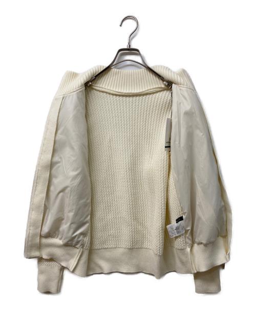 MORABITO（モラビト）MORABITO (モラビト) ニット切替キルティングジャケット アイボリー サイズ:38の古着・服飾アイテム