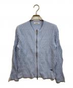 MORABITOモラビト）の古着「レーヨンストレッチカーディガン」｜スカイブルー