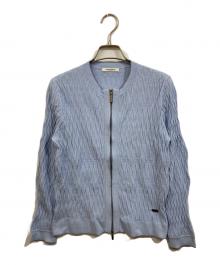 MORABITO（モラビト）の古着「レーヨンストレッチカーディガン」｜スカイブルー