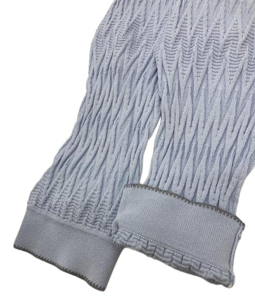 MORABITO（モラビト）MORABITO (モラビト) レーヨンストレッチカーディガン スカイブルー サイズ:	SIZE 38の古着・服飾アイテム