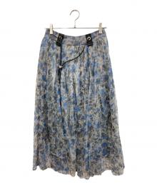 PRIDE（プライド）の古着「アニマルチュール スカート」｜スカイブルー