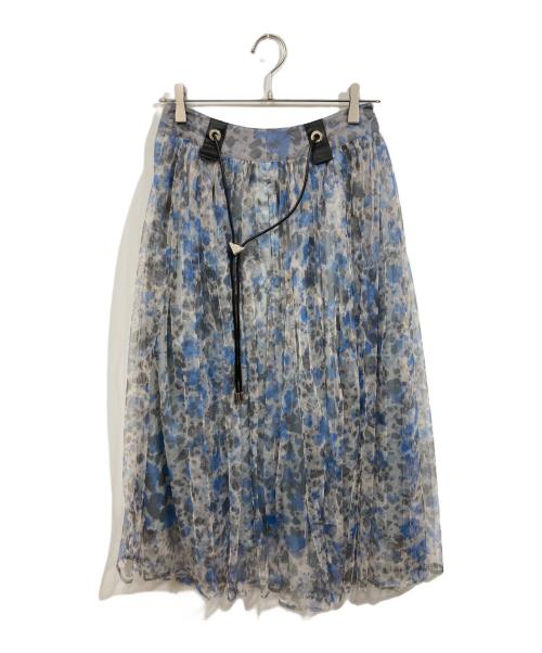 PRIDE（プライド）PRIDE (プライド) アニマルチュール スカート スカイブルー サイズ:36の古着・服飾アイテム