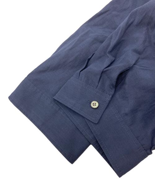 MORABITO（モラビト）MORABITO (モラビト) トリアセピンタックワンピースドレス ネイビー サイズ:	SIZE 38の古着・服飾アイテム