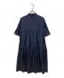 MORABITO (モラビト) トリアセピンタックワンピースドレス ネイビー サイズ:	SIZE 38：10000円