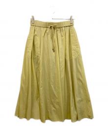 MORABITO（モラビト）の古着「ラミネート撥水スカート」｜イエロー