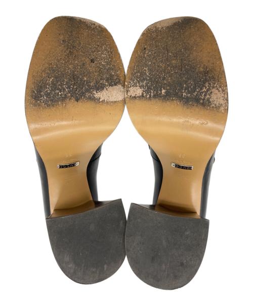 GUCCI（グッチ）GUCCI (グッチ) Platform Loafer with Horsebit /ホースビットパンプス ブラック サイズ:	SIZE 36の古着・服飾アイテム