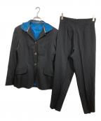 Jean Paul Gaultier FEMMEジャンポールゴルチエ フェム）の古着「フード付テーラードジャケットセットアップ」｜ブラック