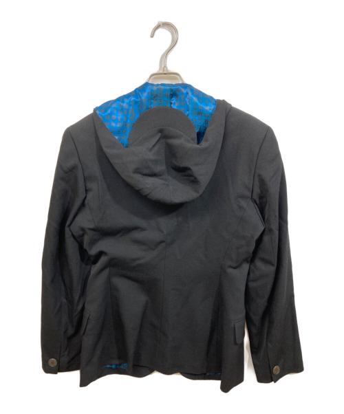 Jean Paul Gaultier FEMME（ジャンポールゴルチエ フェム）Jean Paul Gaultier FEMME (ジャンポールゴルチエ フェム) フード付テーラードジャケットセットアップ ブラック サイズ:SIZE 40の古着・服飾アイテム