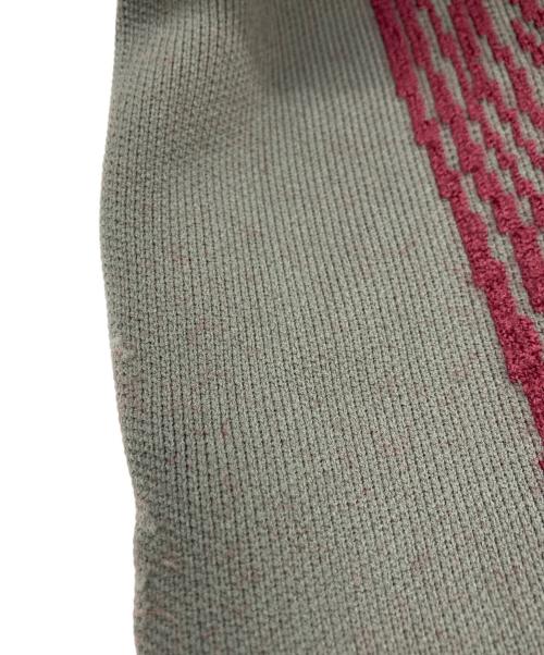 Jean Paul Gaultier FEMME（ジャンポールゴルチエ フェム）Jean Paul Gaultier FEMME (ジャンポールゴルチエ フェム) トライバルタトゥーニット グレー サイズ:SIZE 40の古着・服飾アイテム