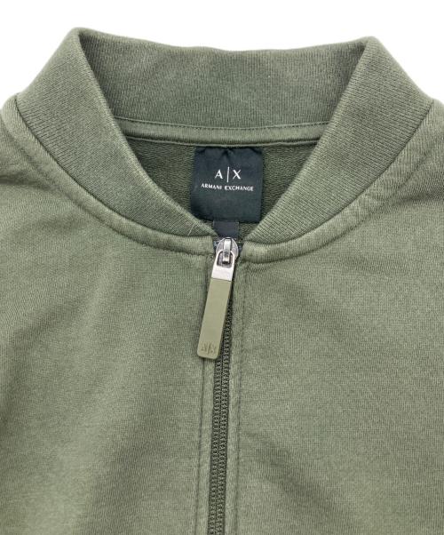 ARMANI EXCHANGE（アルマーニ エクスチェンジ）ARMANI EXCHANGE (アルマーニ エクスチェンジ) スウェットジャケット グリーン サイズ:	SIZE Lの古着・服飾アイテム