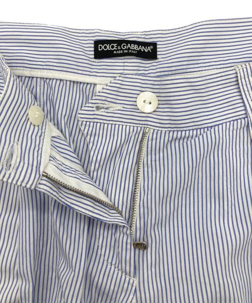 DOLCE & GABBANA（ドルチェ＆ガッバーナ）DOLCE & GABBANA (ドルチェ＆ガッバーナ) ストライプショーツ ブルー サイズ:38の古着・服飾アイテム