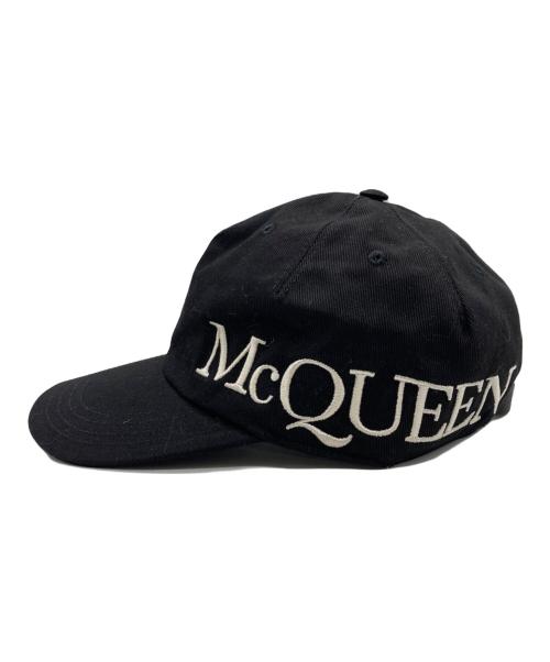 ALEXANDER McQUEEN（アレキサンダーマックイーン）ALEXANDER McQUEEN (アレキサンダーマックイーン) サイドロゴ ベースボールキャップ ブラック サイズ:SIZE Mの古着・服飾アイテム