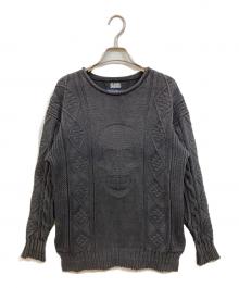 Hysteric Glamour（ヒステリックグラマー）の古着「スカルジャガードニット」｜ブラック