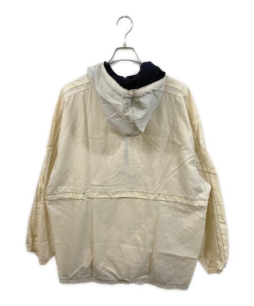 NIKE（ナイキ）NIKE (ナイキ) Logo Nylon Anorak Parka アイボリー サイズ:Lの古着・服飾アイテム