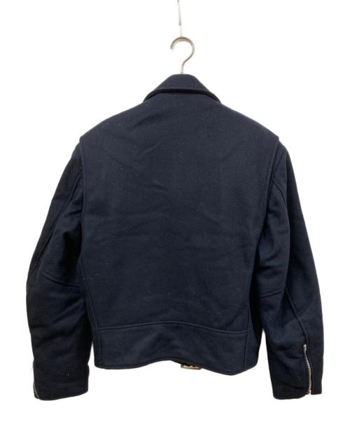 cooper（クーパー）COOPER (クーパー) ウールメルトンライダースジャケット ネイビー サイズ:SIZE Mの古着・服飾アイテム