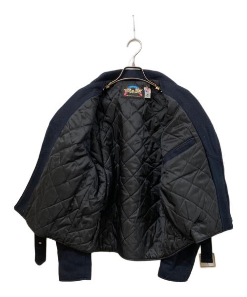cooper（クーパー）COOPER (クーパー) ウールメルトンライダースジャケット ネイビー サイズ:SIZE Mの古着・服飾アイテム