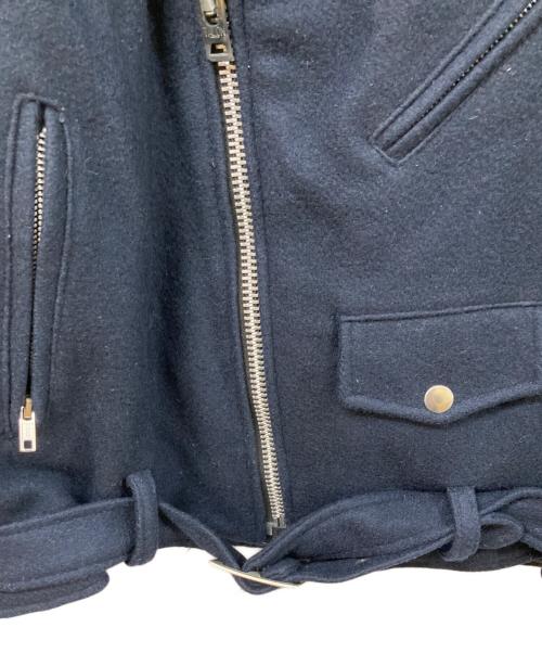 cooper（クーパー）COOPER (クーパー) ウールメルトンライダースジャケット ネイビー サイズ:SIZE Mの古着・服飾アイテム