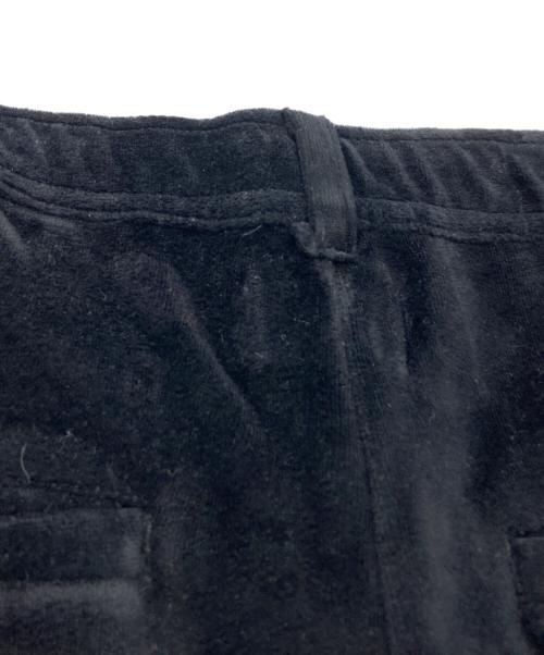 DANKE SCHON（ダンケ シェーン）Danke schon (ダンケ シェーン) WFACE VELOUR FLARE CARGO PANTS ブラック サイズ:Sの古着・服飾アイテム
