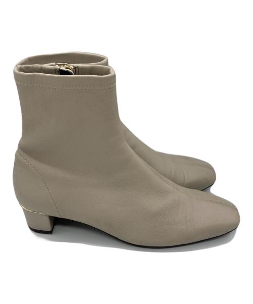 卑弥呼（ヒミコ）卑弥呼 (ヒミコ) ヒールシープレザーストレッチブーツ ブラウン サイズ:	SIZE 23cmの古着・服飾アイテム
