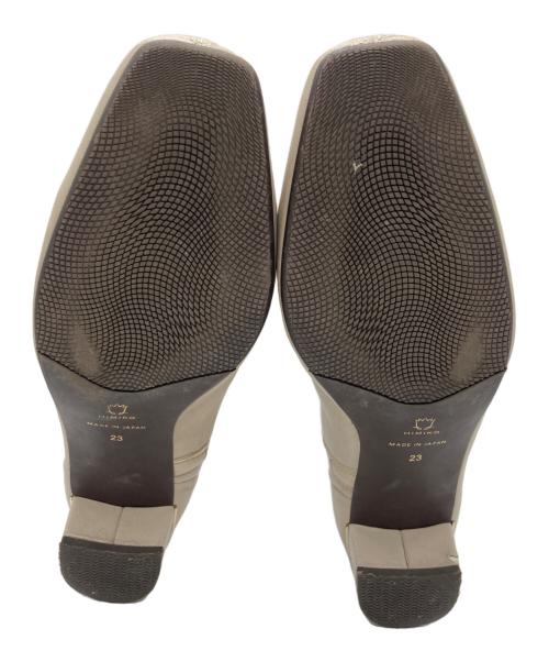 卑弥呼（ヒミコ）卑弥呼 (ヒミコ) ヒールシープレザーストレッチブーツ ブラウン サイズ:	SIZE 23cmの古着・服飾アイテム