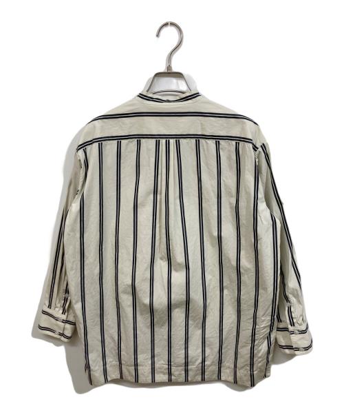 theory（セオリー）theory (セオリー) ストライプシャツ グレー サイズ:Sの古着・服飾アイテム