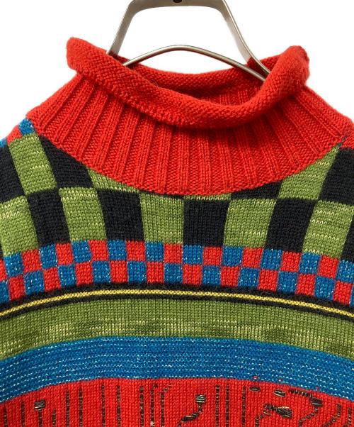 Jean Paul GAULTIER MAILLE（ジャンポールゴルチエ マイユ）Jean Paul GAULTIER MAILLE (ジャンポールゴルチエ マイユ) Circuit Board Sweater レッド サイズ:42の古着・服飾アイテム