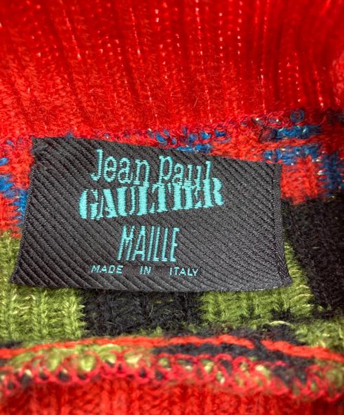 Jean Paul GAULTIER MAILLE（ジャンポールゴルチエ マイユ）Jean Paul GAULTIER MAILLE (ジャンポールゴルチエ マイユ) Circuit Board Sweater レッド サイズ:42の古着・服飾アイテム