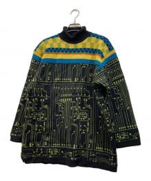 Jean Paul GAULTIER MAILLE（ジャンポールゴルチエ マイユ）の古着「Circuit Board Sweater」｜ブラック