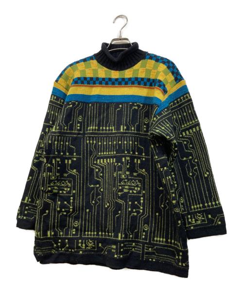 Jean Paul GAULTIER MAILLE（ジャンポールゴルチエ マイユ）Jean Paul GAULTIER MAILLE (ジャンポールゴルチエ マイユ) Circuit Board Sweater ブラック サイズ:42の古着・服飾アイテム
