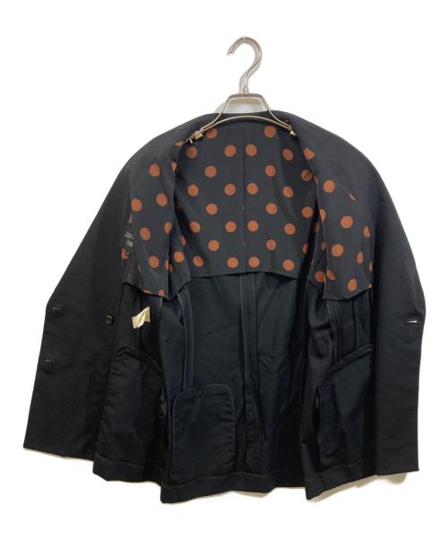 Jean Paul Gaultier FEMME（ジャンポールゴルチエ フェム）Jean Paul Gaultier FEMME (ジャンポールゴルチエ フェム) 裏ドットテーラードジャケット ブラック サイズ:40の古着・服飾アイテム
