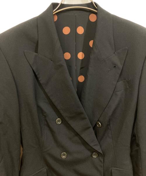 Jean Paul Gaultier FEMME（ジャンポールゴルチエ フェム）Jean Paul Gaultier FEMME (ジャンポールゴルチエ フェム) 裏ドットテーラードジャケット ブラック サイズ:40の古着・服飾アイテム