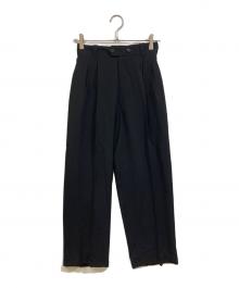 Jean Paul Gaultier FEMME（ジャンポールゴルチエ フェム）の古着「ウールトロタックパンツ」｜ブラック