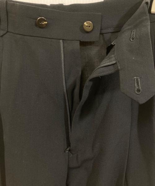 Jean Paul Gaultier FEMME（ジャンポールゴルチエ フェム）Jean Paul Gaultier FEMME (ジャンポールゴルチエ フェム) ウールトロタックパンツ ブラック サイズ:40の古着・服飾アイテム