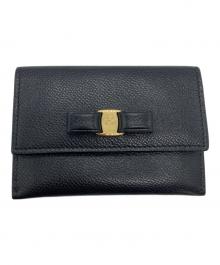 Salvatore Ferragamo（サルヴァトーレ フェラガモ）の古着「ガンチーニカードケース」｜ブラック