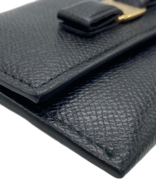 Salvatore Ferragamo（サルヴァトーレ フェラガモ）Salvatore Ferragamo (サルヴァトーレ フェラガモ) ガンチーニカードケース ブラックの古着・服飾アイテム