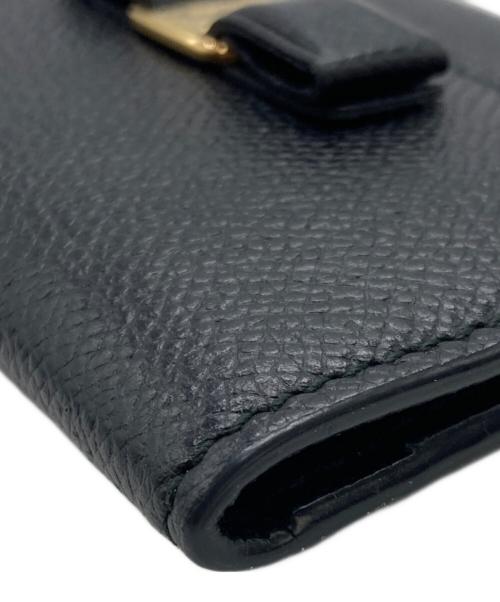 Salvatore Ferragamo（サルヴァトーレ フェラガモ）Salvatore Ferragamo (サルヴァトーレ フェラガモ) ガンチーニカードケース ブラックの古着・服飾アイテム