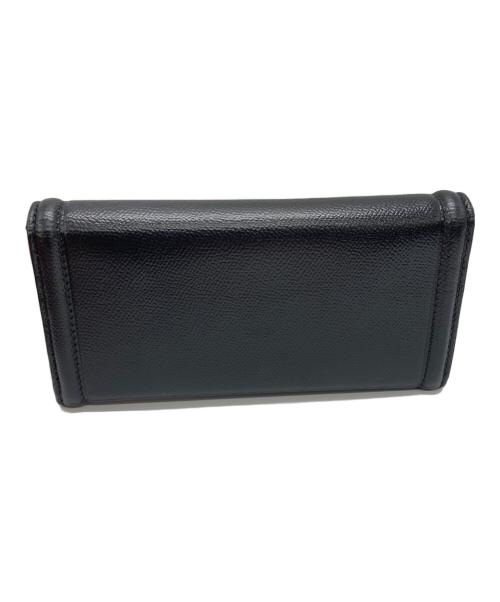 Salvatore Ferragamo（サルヴァトーレ フェラガモ）Salvatore Ferragamo (サルヴァトーレ フェラガモ) ヴェラリボン長財布 ブラックの古着・服飾アイテム