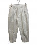 STEVEN ALANスティーブンアラン）の古着「13.5oz DENIM 2PLEATED PANTS-BOLD/パンツ」｜グレー