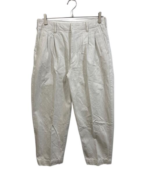 STEVEN ALAN（スティーブンアラン）STEVEN ALAN (スティーブンアラン) 13.5oz DENIM 2PLEATED PANTS-BOLD/パンツ グレー サイズ:	SIZE Mの古着・服飾アイテム