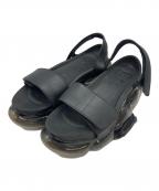 groundsグラウンズ）の古着「MOOPIE LEATHER SANDAL」｜ブラック