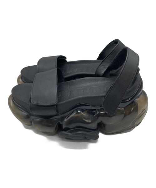 grounds（グラウンズ）grounds (グラウンズ) MOOPIE LEATHER SANDAL ブラック サイズ:	SIZE 24cmの古着・服飾アイテム