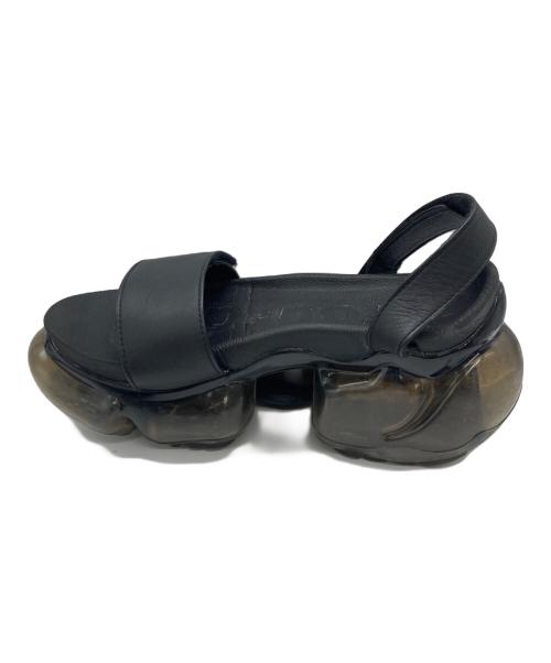 grounds（グラウンズ）grounds (グラウンズ) MOOPIE LEATHER SANDAL ブラック サイズ:	SIZE 24cmの古着・服飾アイテム
