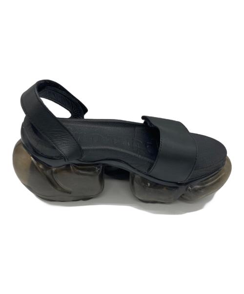 grounds（グラウンズ）grounds (グラウンズ) MOOPIE LEATHER SANDAL ブラック サイズ:	SIZE 24cmの古着・服飾アイテム