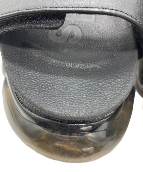 grounds（グラウンズ）grounds (グラウンズ) MOOPIE LEATHER SANDAL ブラック サイズ:	SIZE 24cmの古着・服飾アイテム