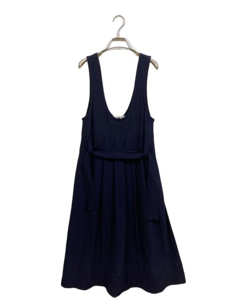 INSCRIRE（アンスクリア）INSCRIRE (アンスクリア) ノースリーブワンピース ネイビー サイズ:	SIZE Freeの古着・服飾アイテム