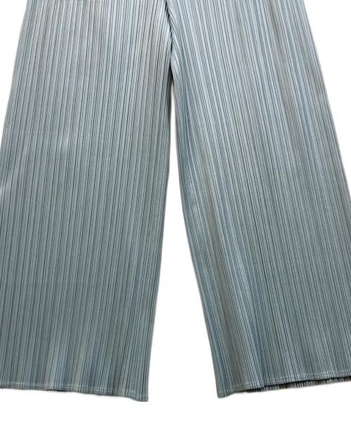 PLEATS PLEASE（プリーツプリーズ）PLEATS PLEASE (プリーツプリーズ) プリーツワイドパンツ スカイブルー サイズ:2の古着・服飾アイテム