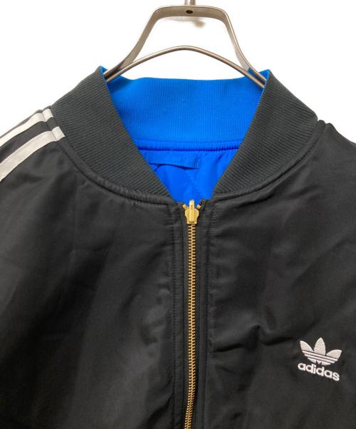 adidas（アディダス）adidas (アディダス) オーバーサイズ リバーシブル ボンバージャケット ブラック サイズ:XLの古着・服飾アイテム