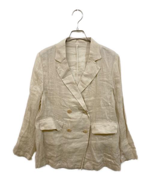 SLOBE IENA（スローブ イエナ）SLOBE IENA (スローブ イエナ) ラミージョーゼットジャケット ベージュ サイズ:FREEの古着・服飾アイテム