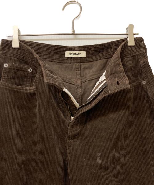 seirtand（セイータンド）SEIRTAND (セイータンド) コーデュロイカーブパンツ ブラウン サイズ:SIZE Sの古着・服飾アイテム